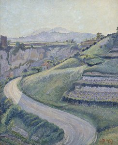 La Nouvelle Route, Cotignac, 1937 - Lucien Pissarro